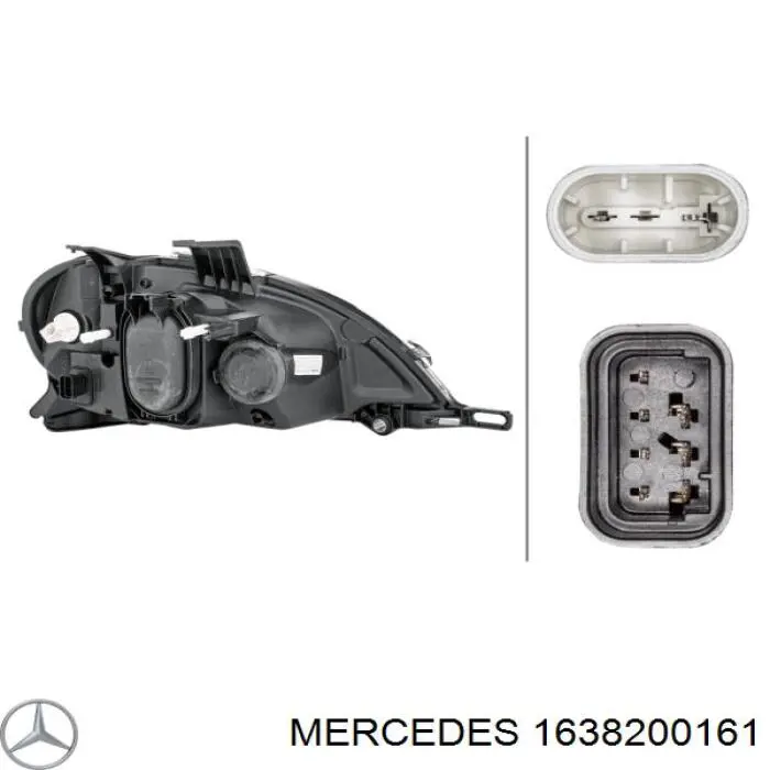 Фара левая Mercedes 1638200161 цена, от 112.49 USD