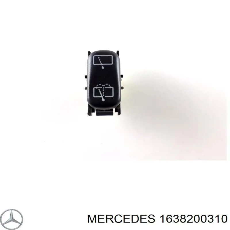 1638200310 Mercedes Кнопочный блок управления стеклоподъемником центральной консоли