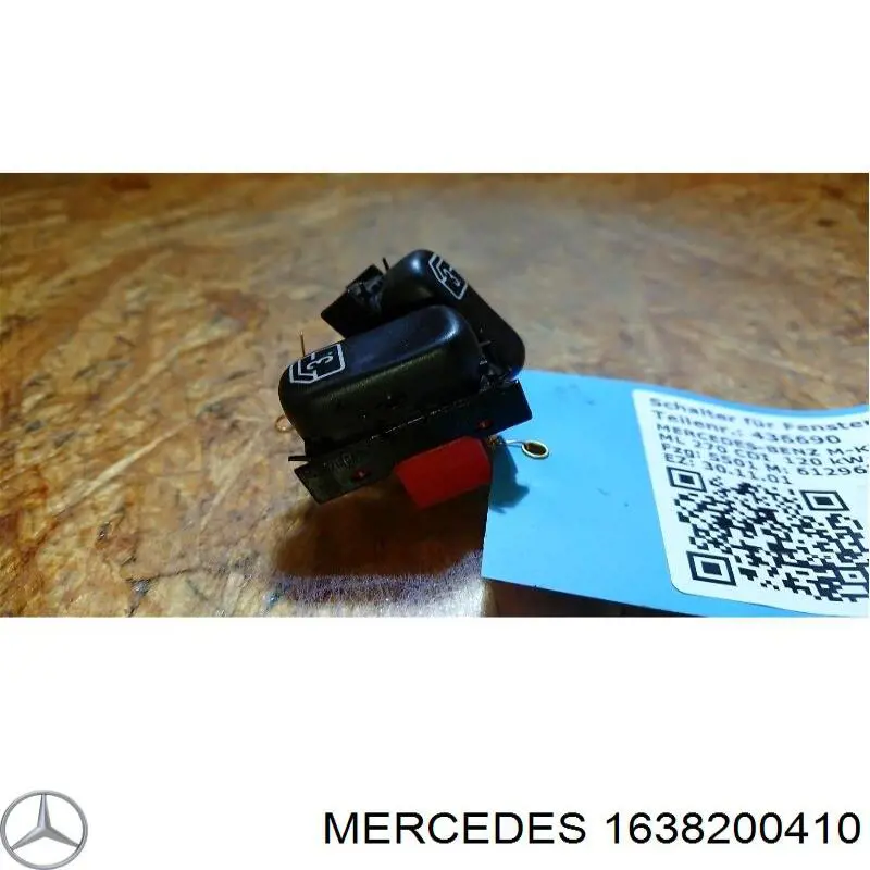 1638200410 Mercedes Кнопочный блок управления стеклоподъемником центральной консоли