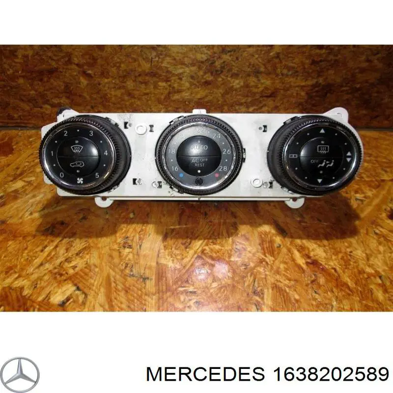 1638204989 Mercedes блок управления режимами отопления/кондиционирования