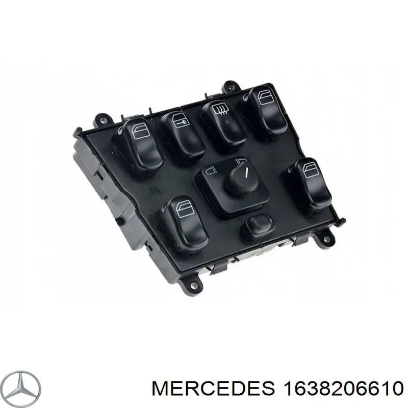 1638206610 Mercedes кнопочный блок управления стеклоподъемником центральной консоли