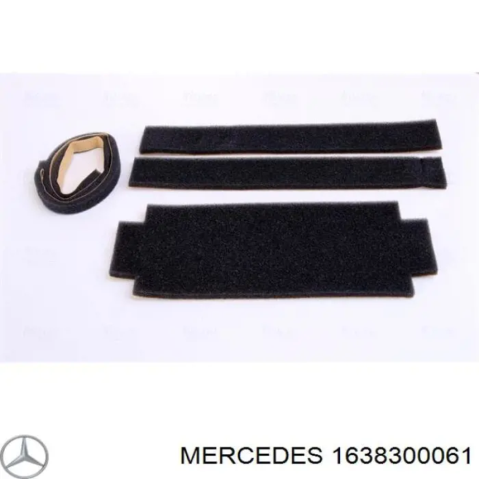 1638300061 Mercedes радиатор печки