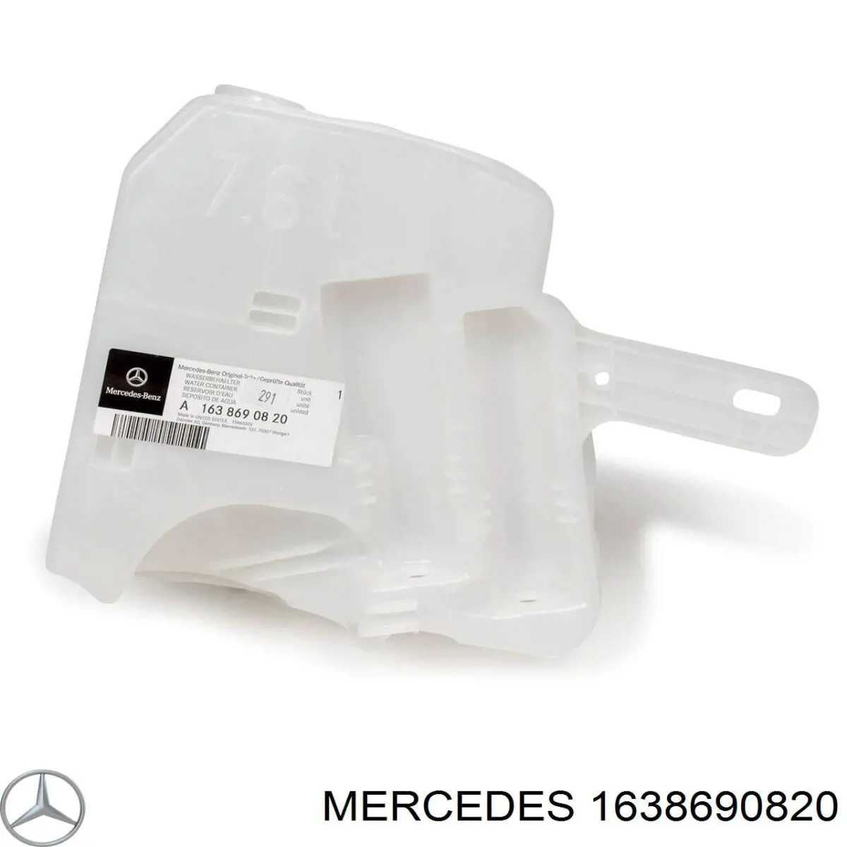 1638690820 MERCEDES Depósito de limpiaparabrisas original y equivalente
