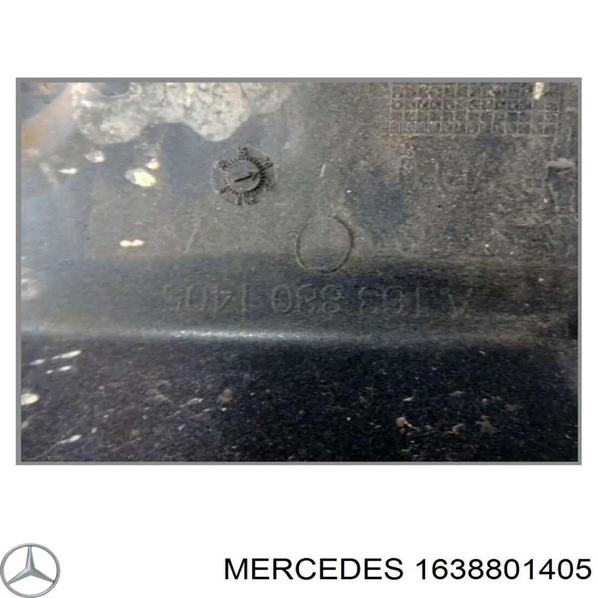 Купить 1638801405 Mercedes Заглушка бампера буксировочного крюка задняя