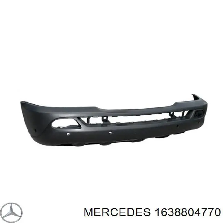 Передний бампер на Mercedes ML/GLE W163