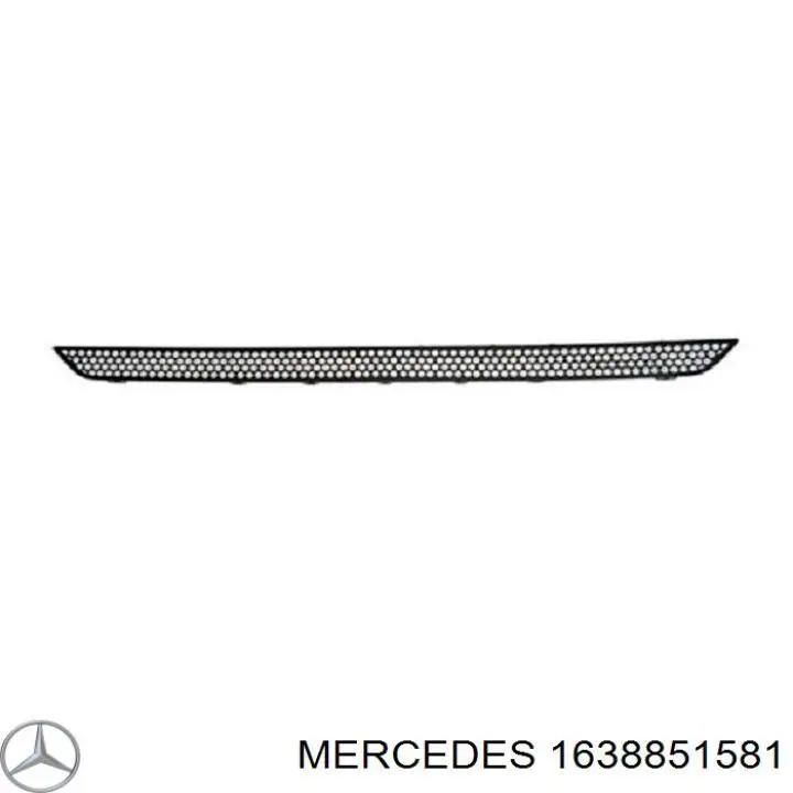 Решетка бампера на Mercedes ML/GLE W163