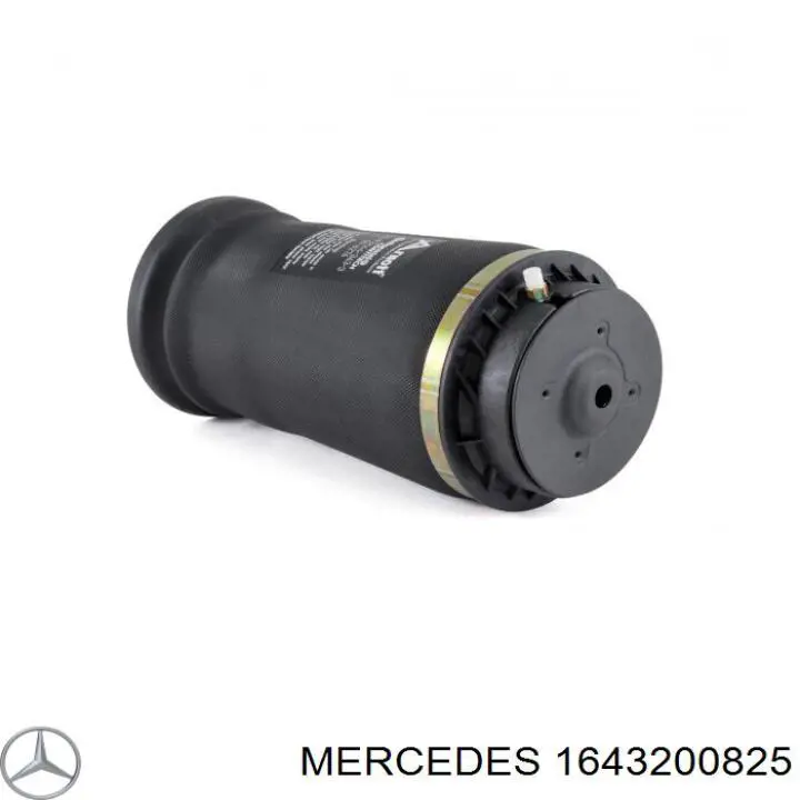 Muelle neumático, suspensión, eje trasero 1643200825 Mercedes