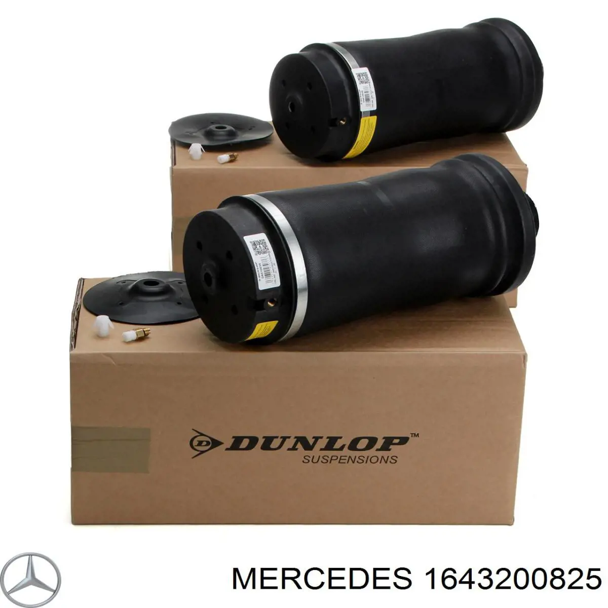 1643200825 Mercedes coxim pneumático (suspensão de lâminas pneumática do eixo traseiro)