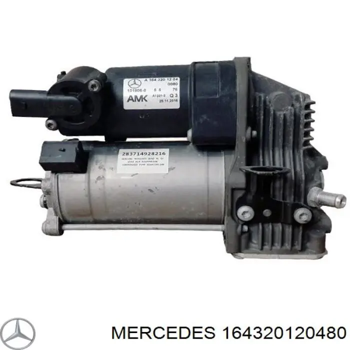 164320120480 Mercedes compressor de bombeio pneumático (de amortecedores)