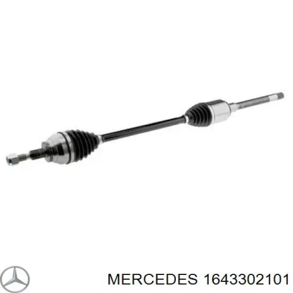 1643302101 Mercedes полуось (привод передняя правая)