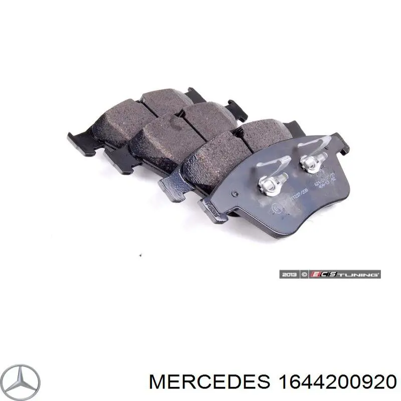 1644200920 Mercedes колодки тормозные передние дисковые