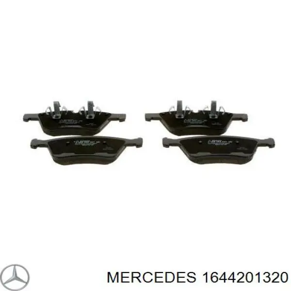 1644201320 Mercedes колодки тормозные передние дисковые