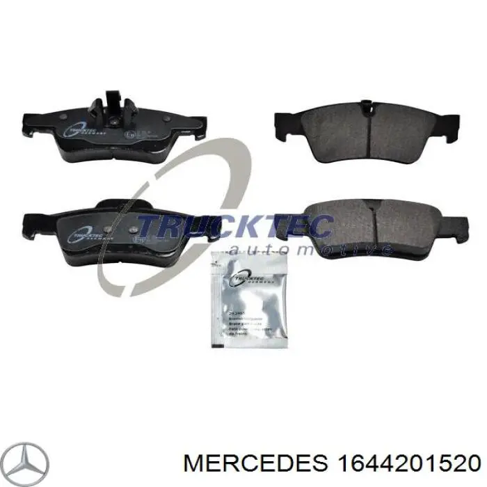 Купить 1644201520 Mercedes Колодки тормозные задние, дисковые