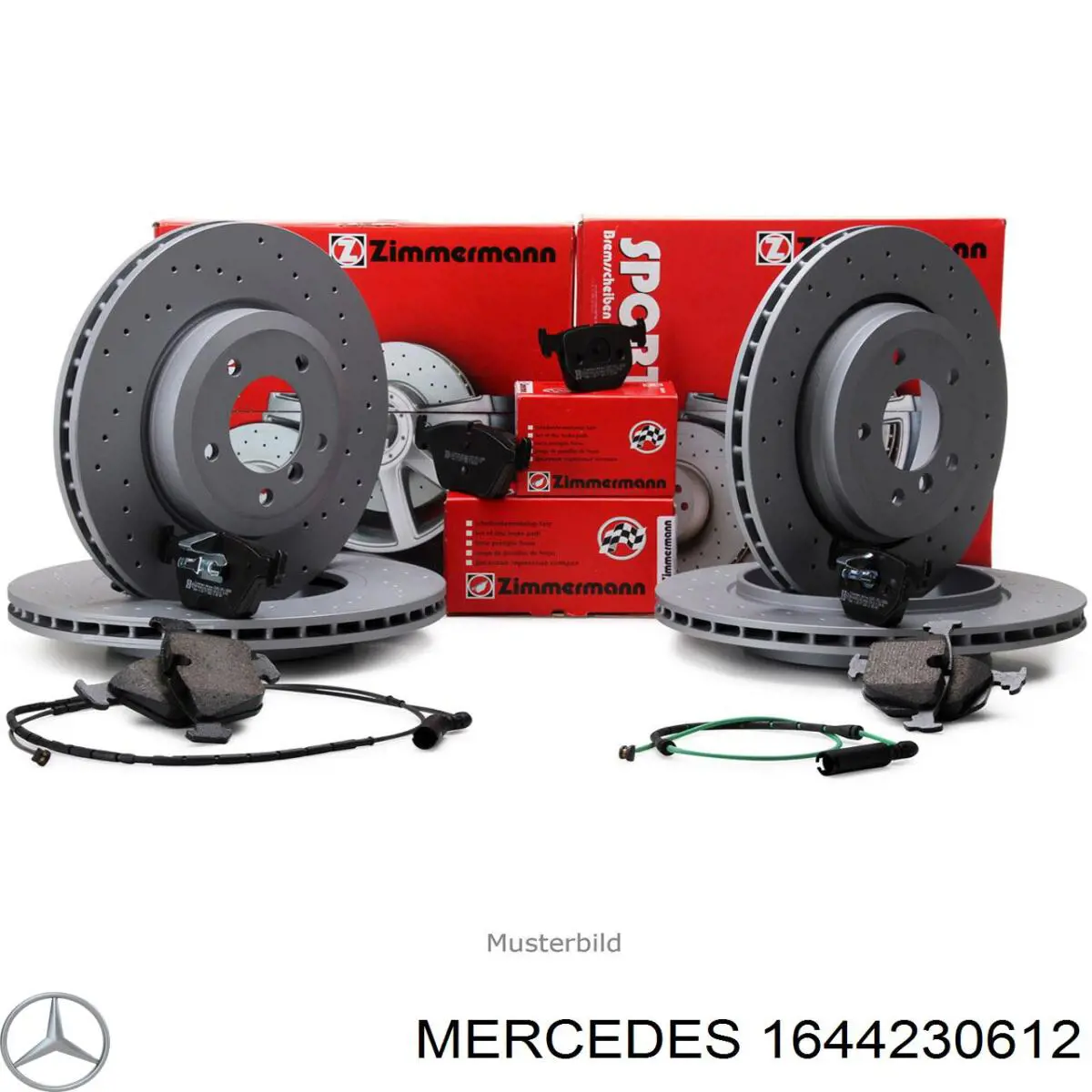 Купить 1644230612 Mercedes Диск тормозной задний