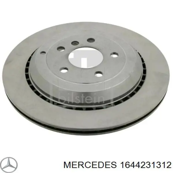 1644231312 Mercedes disco do freio traseiro