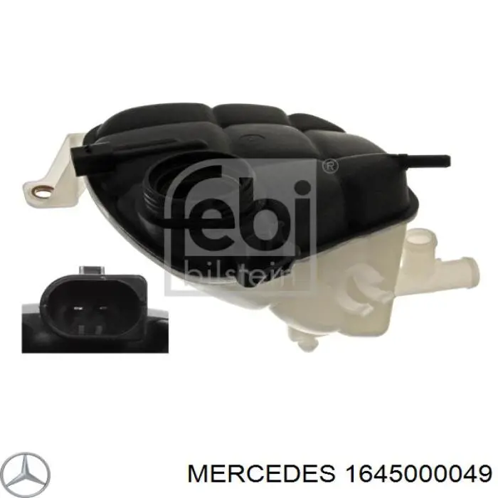 Купить 1645000049 Mercedes Водяной бачок системы охлаждения