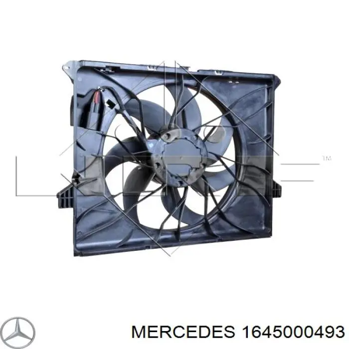 Диффузор вентилятора в сборе с мотором и крыльчаткой 1645000493 Mercedes