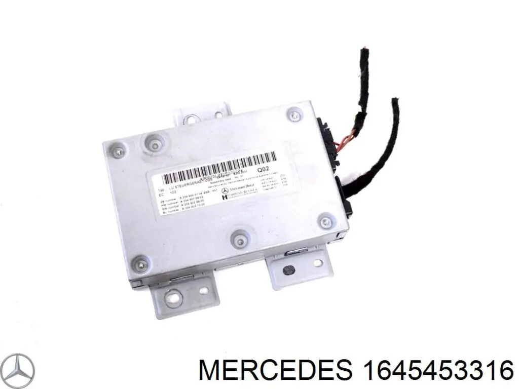 1645453316 Mercedes módulo de direção (centralina eletrônica de sensor de estacionamento)