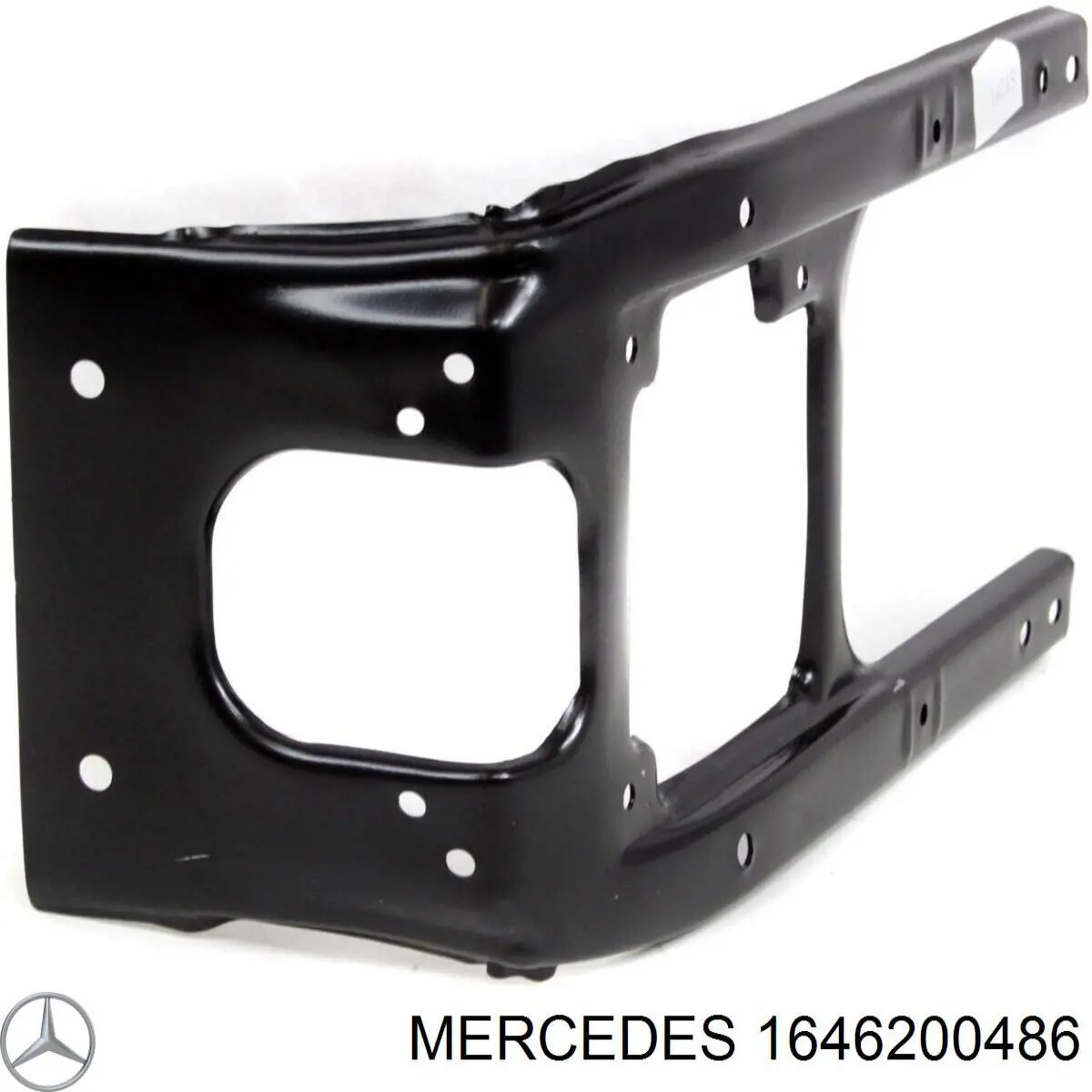 1646200486 Mercedes суппорт радиатора верхний (монтажная панель крепления фар)