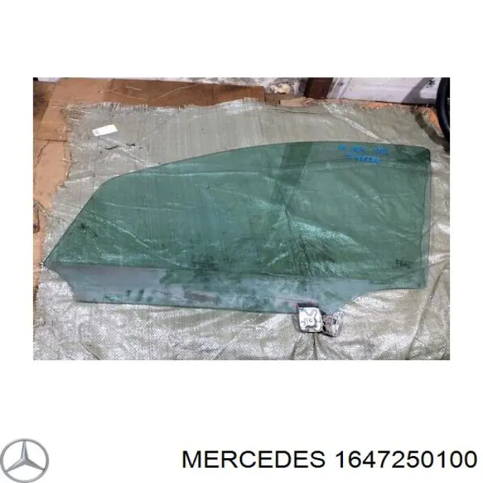 1647250100 Mercedes vidro da porta dianteira esquerda