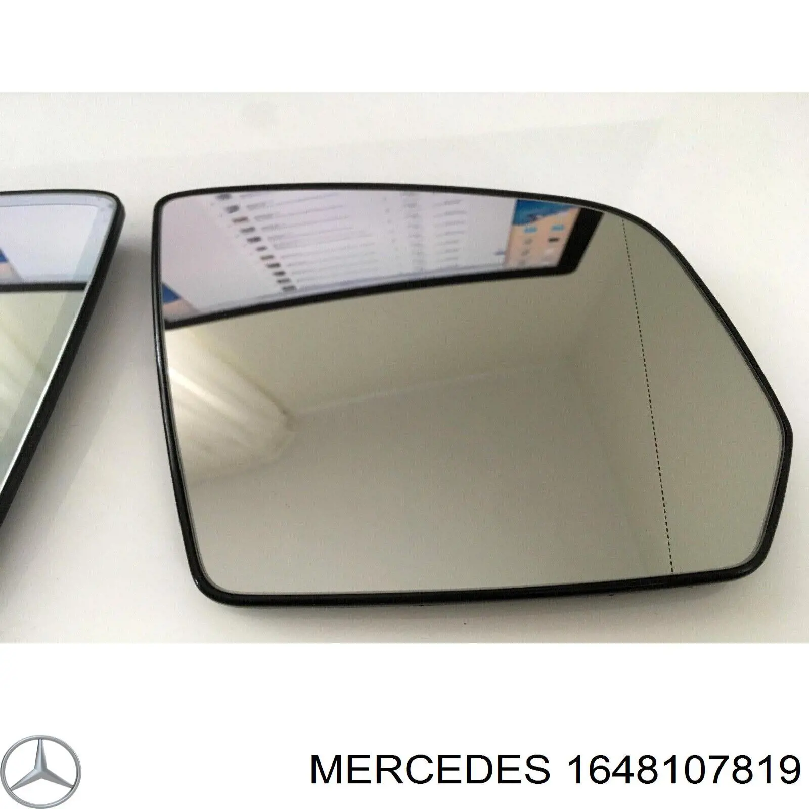 Купить 1648107819 Mercedes Стекло правого зеркала заднего вида