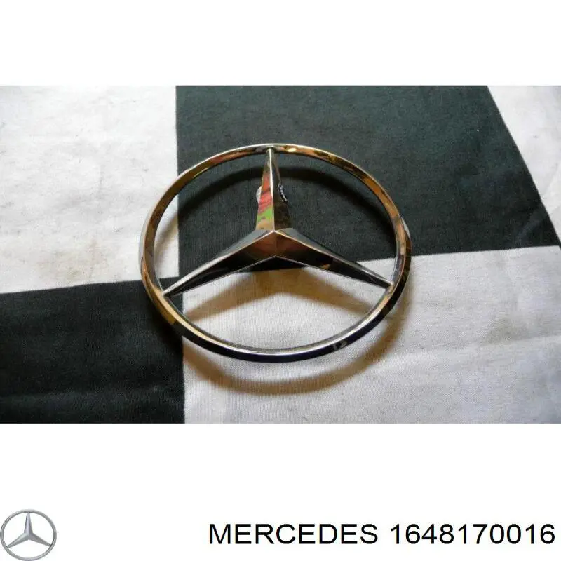 1648170016 Mercedes эмблема крышки багажника (фирменный значок)