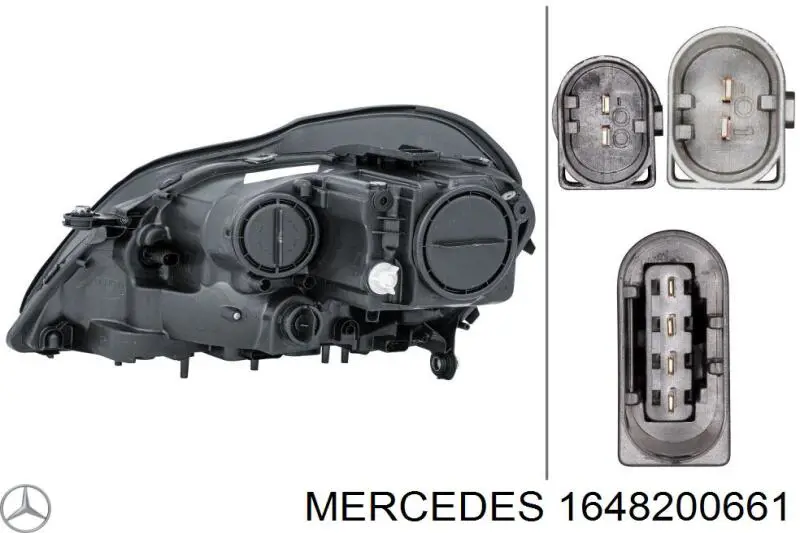 1648200661 Mercedes фара правая