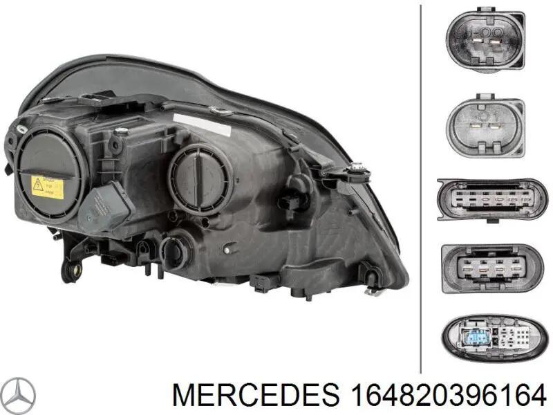 Левая фара A164820396164 Mercedes
