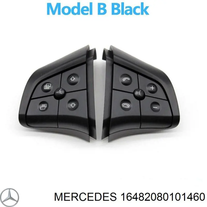 A16482080101460 Mercedes Блок кнопочных переключателей рулевого колеса