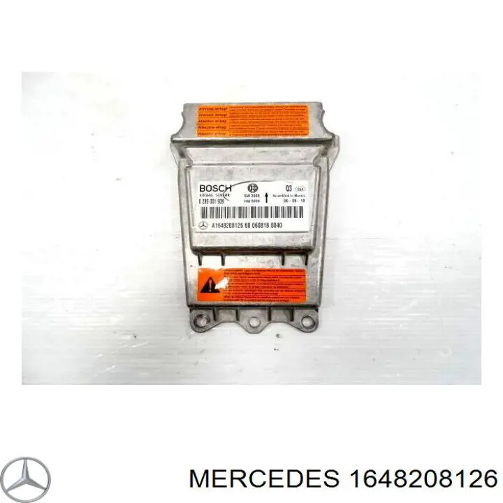 1648208126 Mercedes módulo processador de controlo da bolsa de ar (centralina eletrônica airbag)