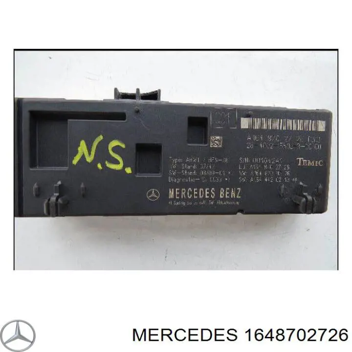 A164870272680 Mercedes módulo de direção (centralina eletrônica de abertura de tampa de porta-malas (de 3ª/5ª porta traseira))