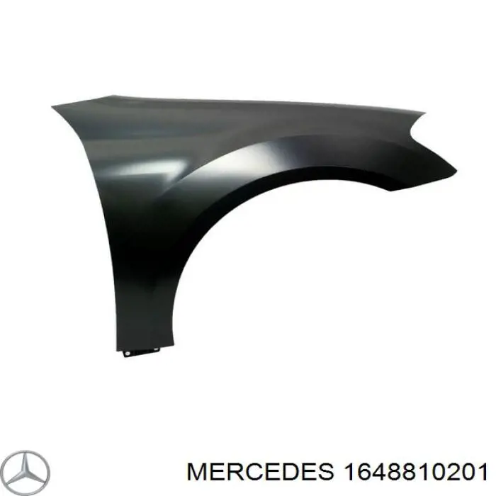 1648810201 Mercedes pára-lama dianteiro direito