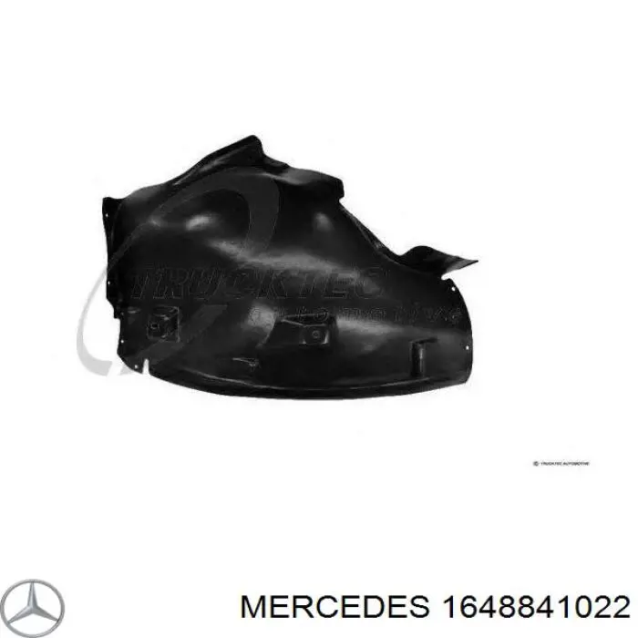 1648841022 Mercedes подкрылок крыла переднего правый задний
