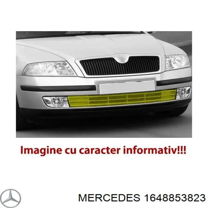 1648853823 Mercedes заглушка (решетка противотуманных фар бампера переднего правая)