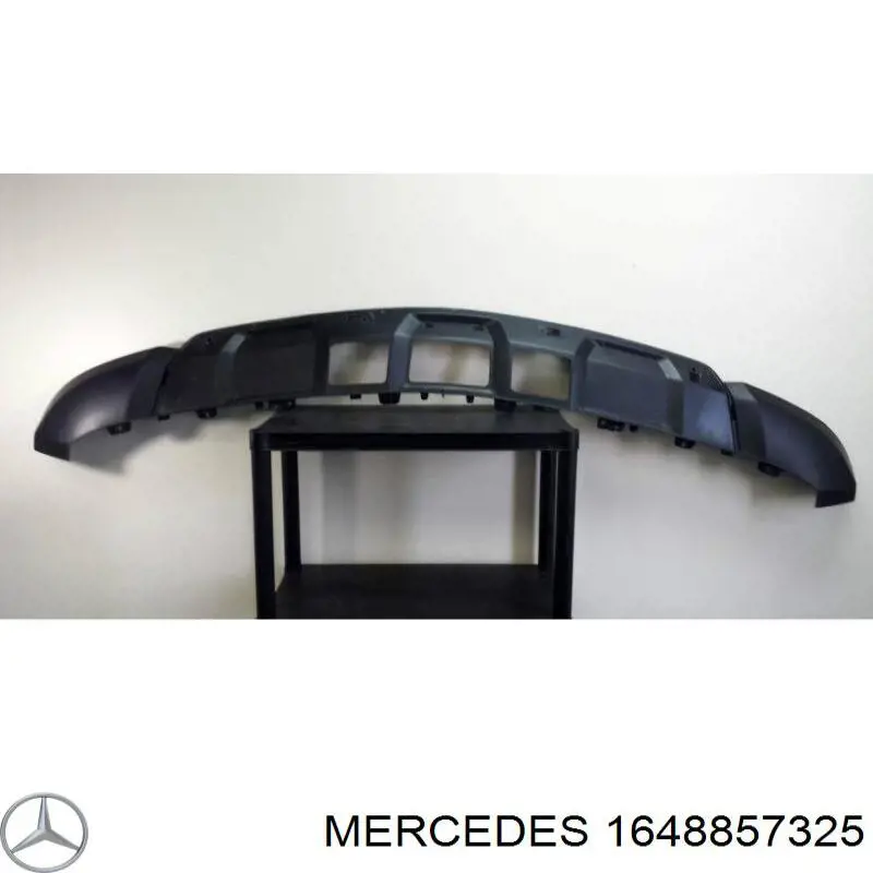 Защитная губа бампера переднего на Mercedes ML/GLE (W164)