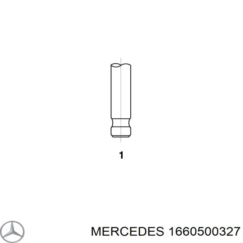 A1660500327 Mercedes клапан выпускной