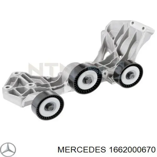 Роликовий модуль натяжителя ремня Mercedes 1662000670 цена, от 113.01 USD