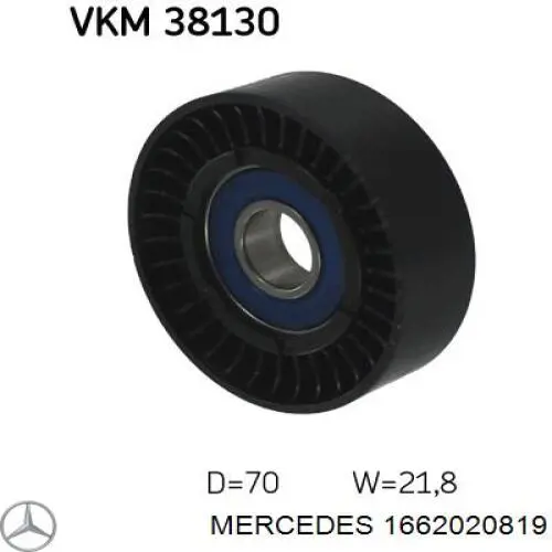 Купить 1662020819 Mercedes Паразитный ролик