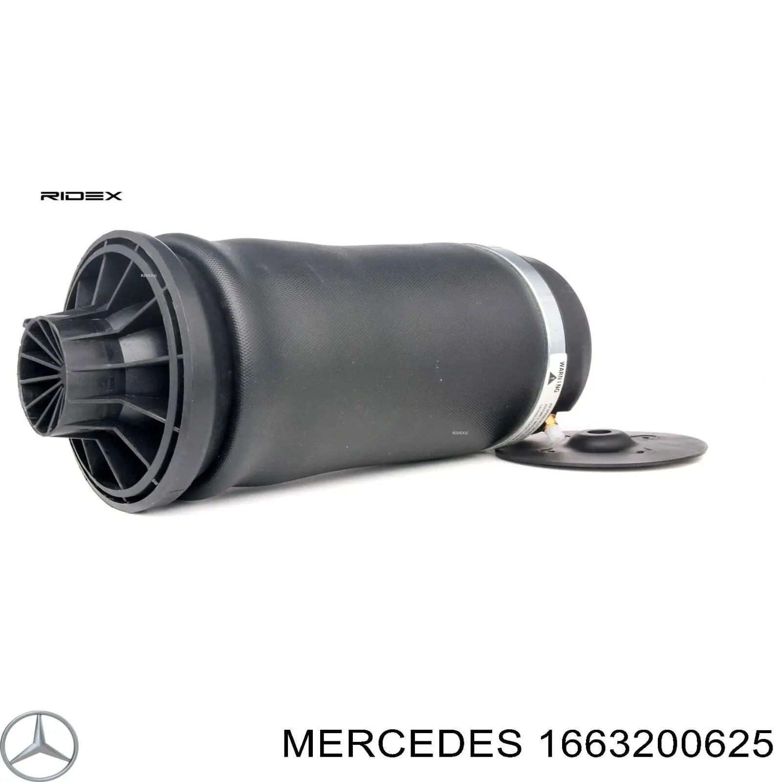 Купить 1663200625 Mercedes Пневмоподушка (пневморессора) моста заднего