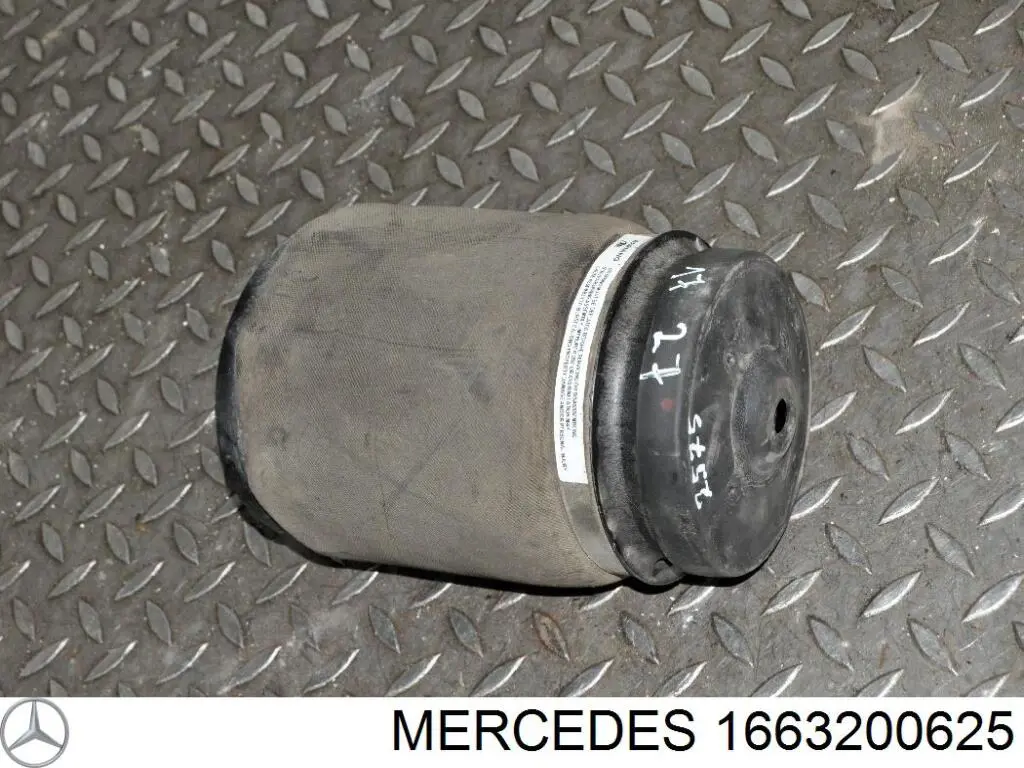 Пневмоподушка задняя Mercedes 1663200625