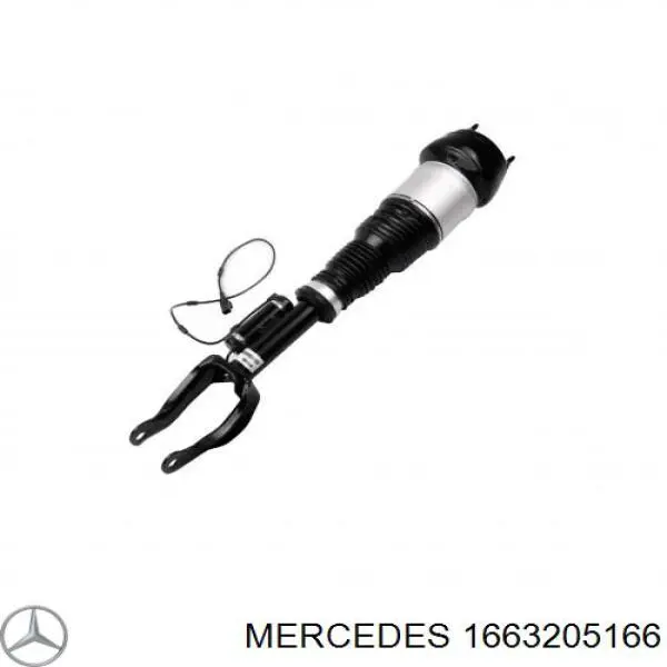 Амортизатор передний левый 1663205166 Mercedes