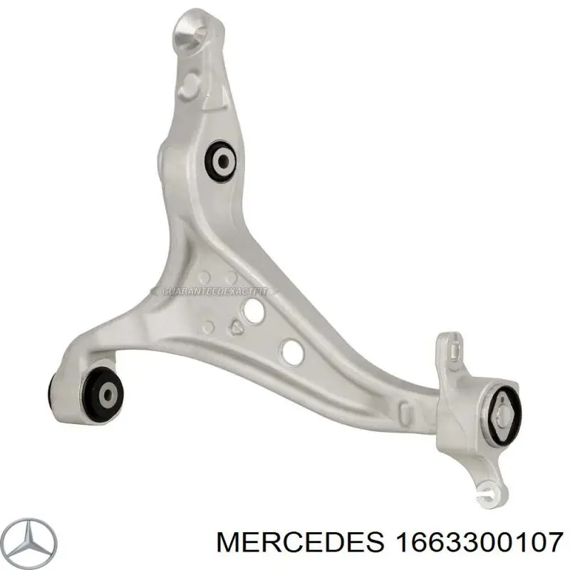 1663300107 Mercedes braço oscilante inferior esquerdo de suspensão dianteira