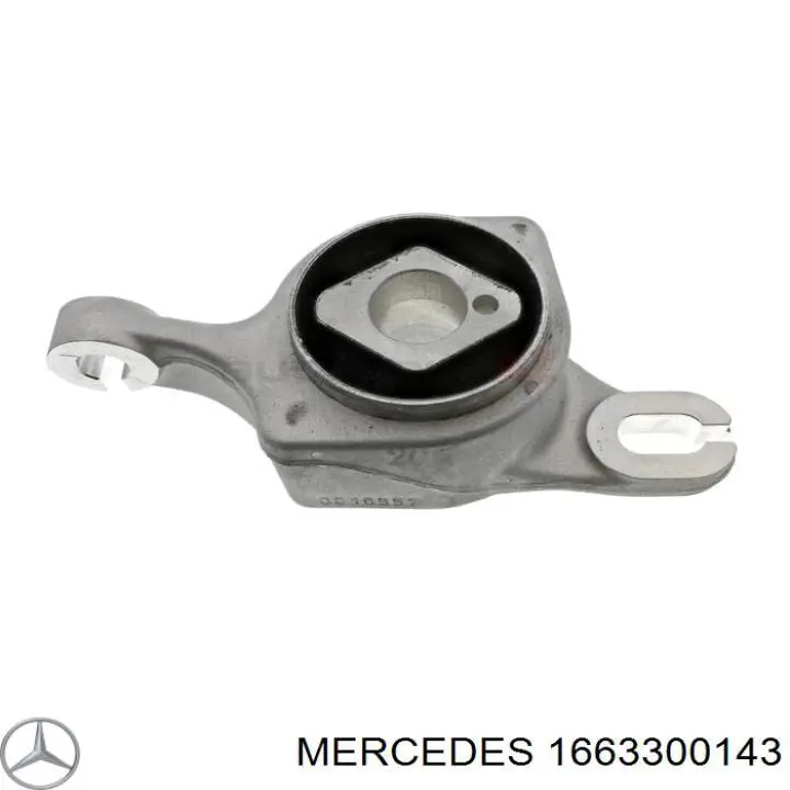 1663300143 Mercedes bloco silencioso dianteiro do braço oscilante inferior