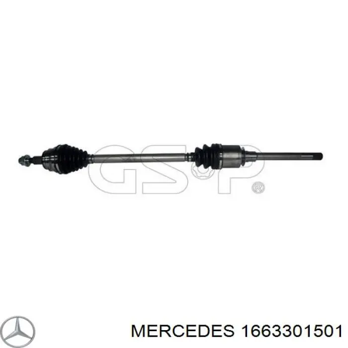 Правая полуось 1663301501 Mercedes