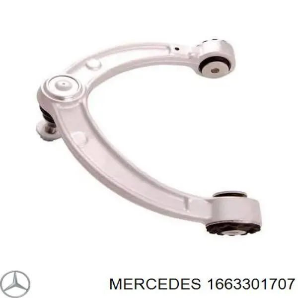 1663301707 Mercedes braço oscilante superior esquerdo de suspensão dianteira