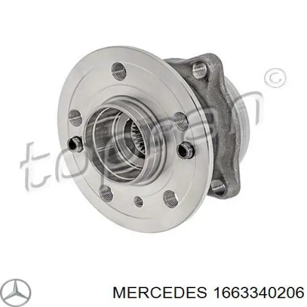 Ступицы передних колес Mercedes 1663340206 цена, от 224.33 USD