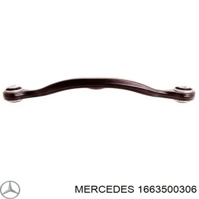 1663500306 Mercedes braço oscilante inferior esquerdo de suspensão traseira/direita