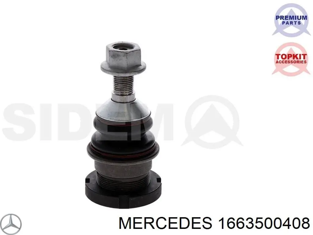 1663500408 Mercedes цапфа (поворотный кулак задний левый)
