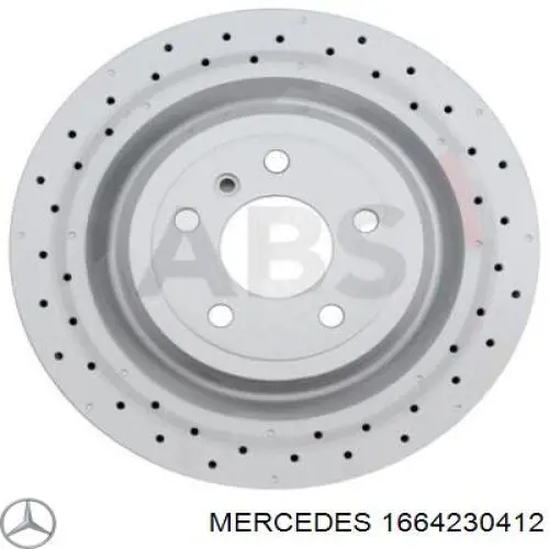 Тормозные диски 1664230412 Mercedes