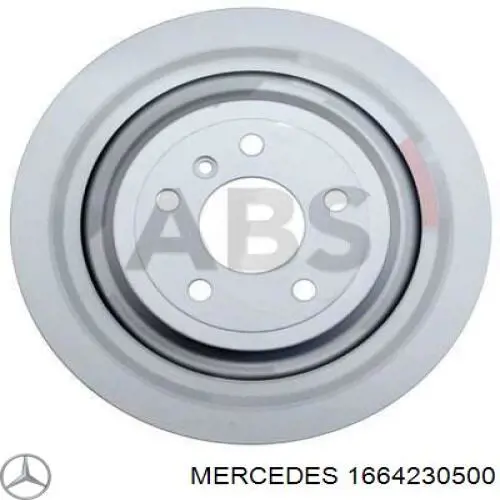 Диск тормозной задний MERCEDES 1664230500